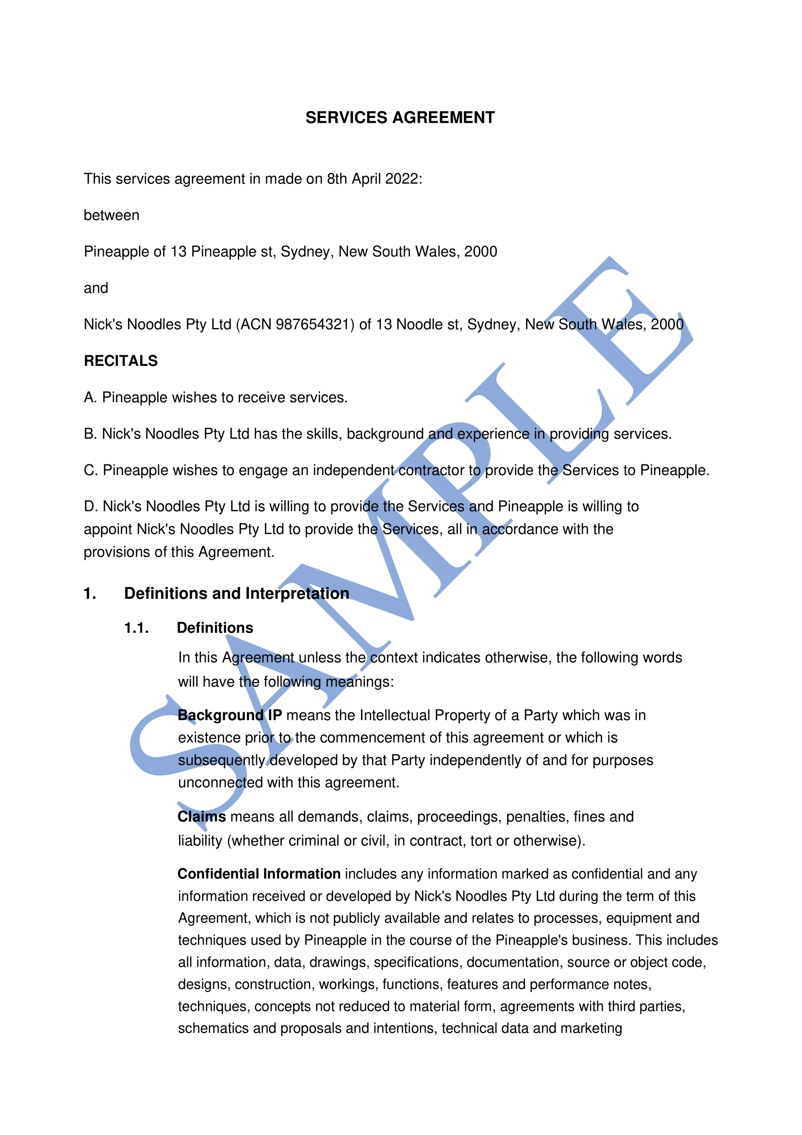 Commercial Lease Agreement (Non-Retail) - Free Template | Sample - Lawpath
